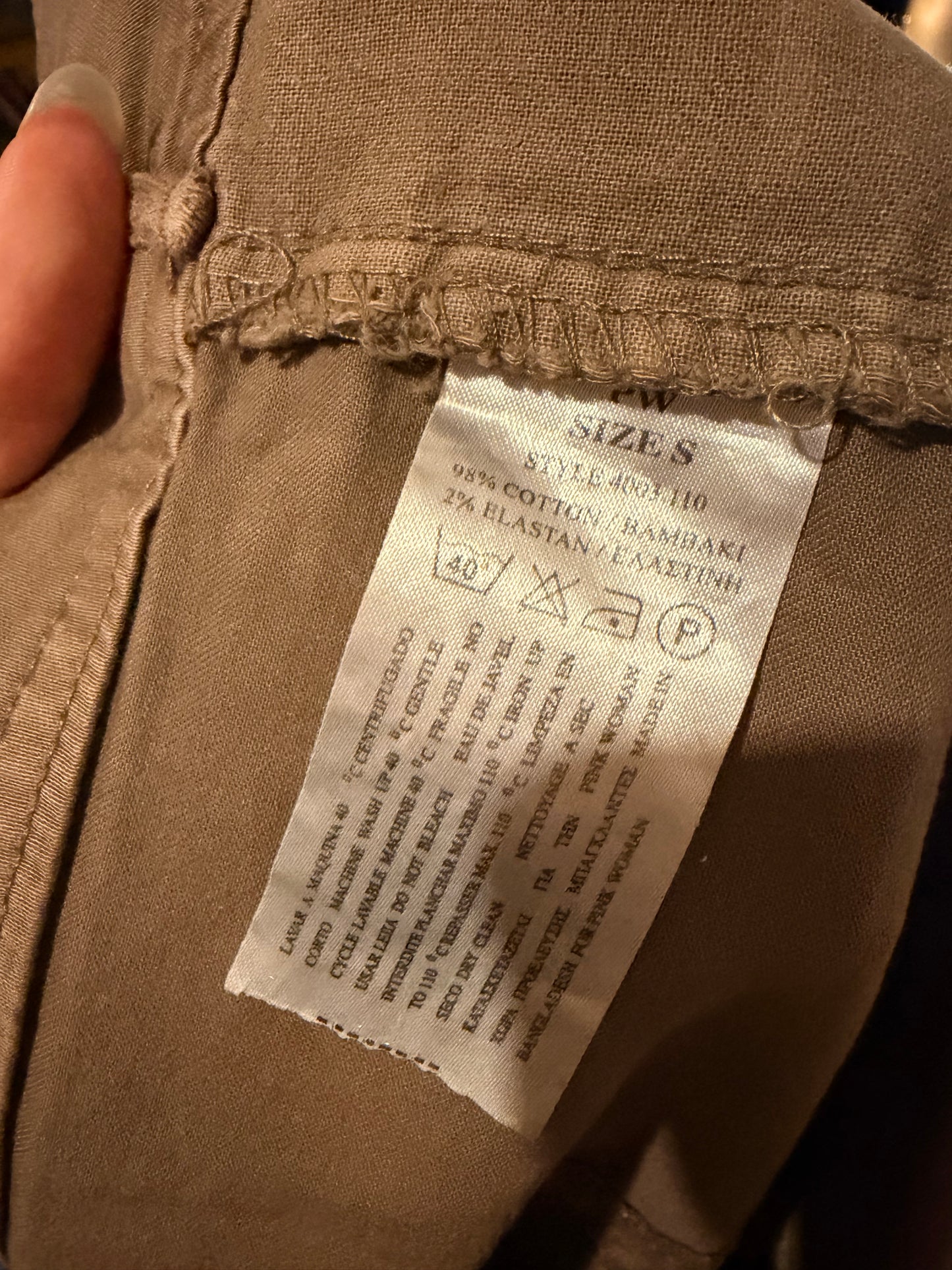 Vintage tan mini skirt