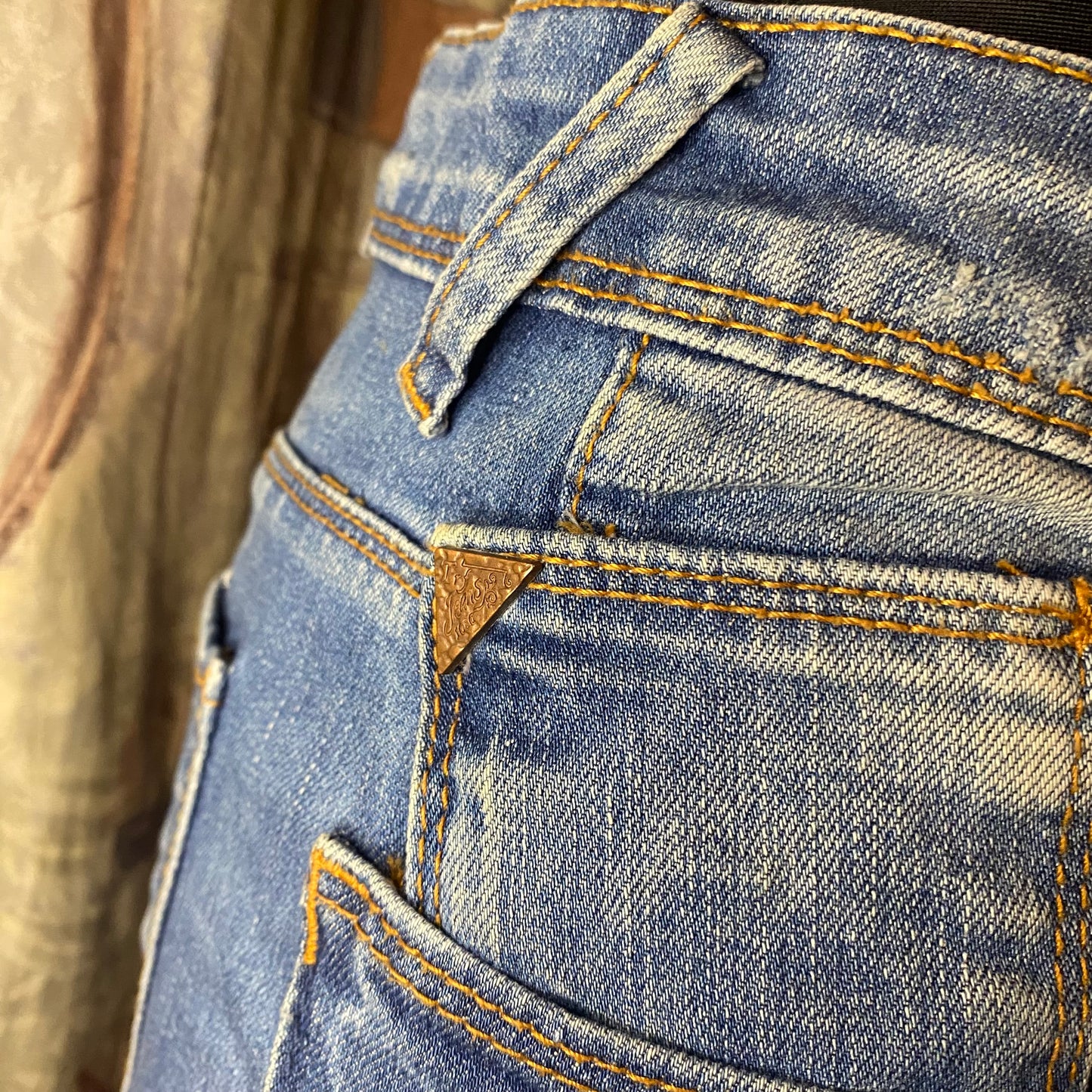 Jean mini skirt