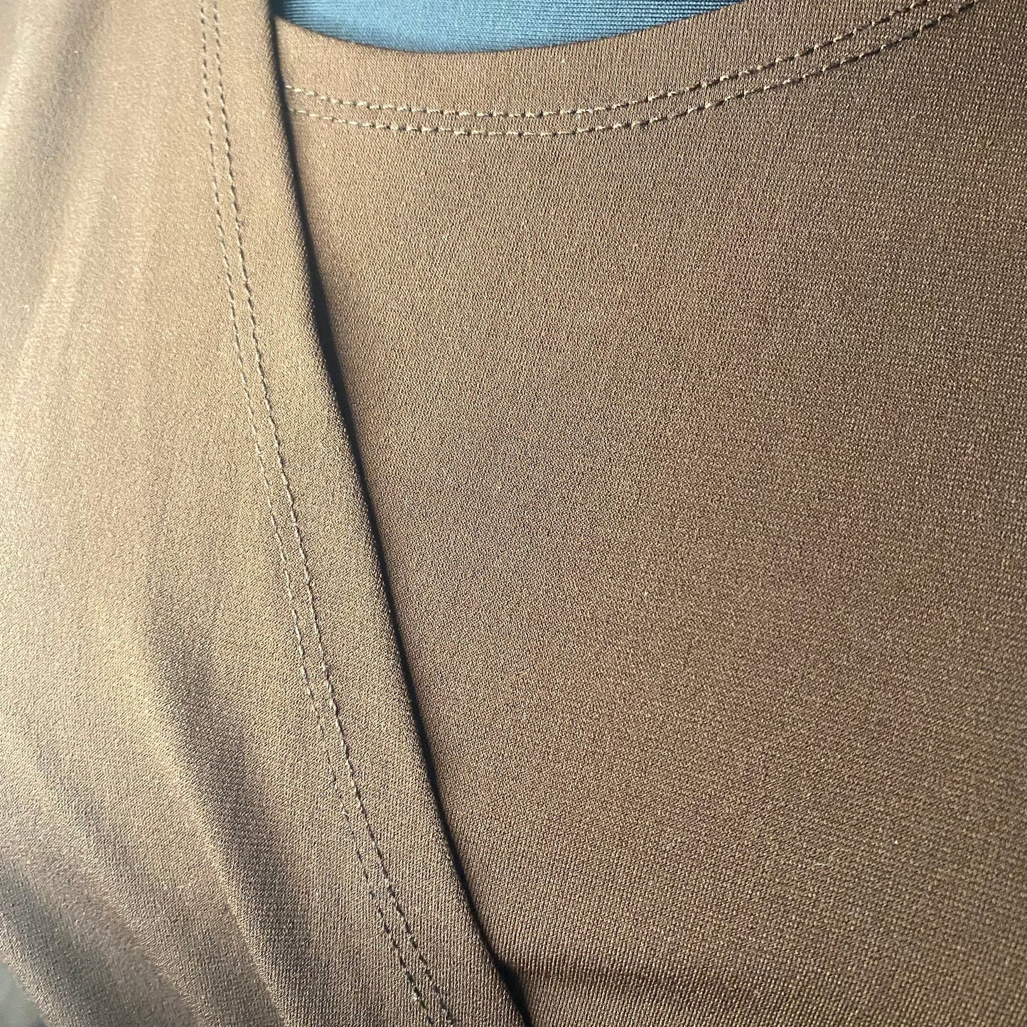 Brown drape blouse