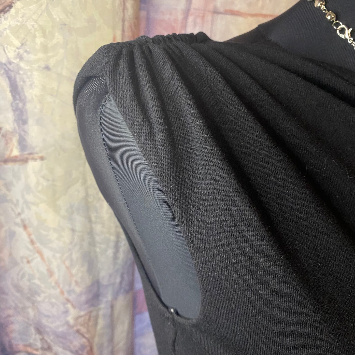 Black trendy top