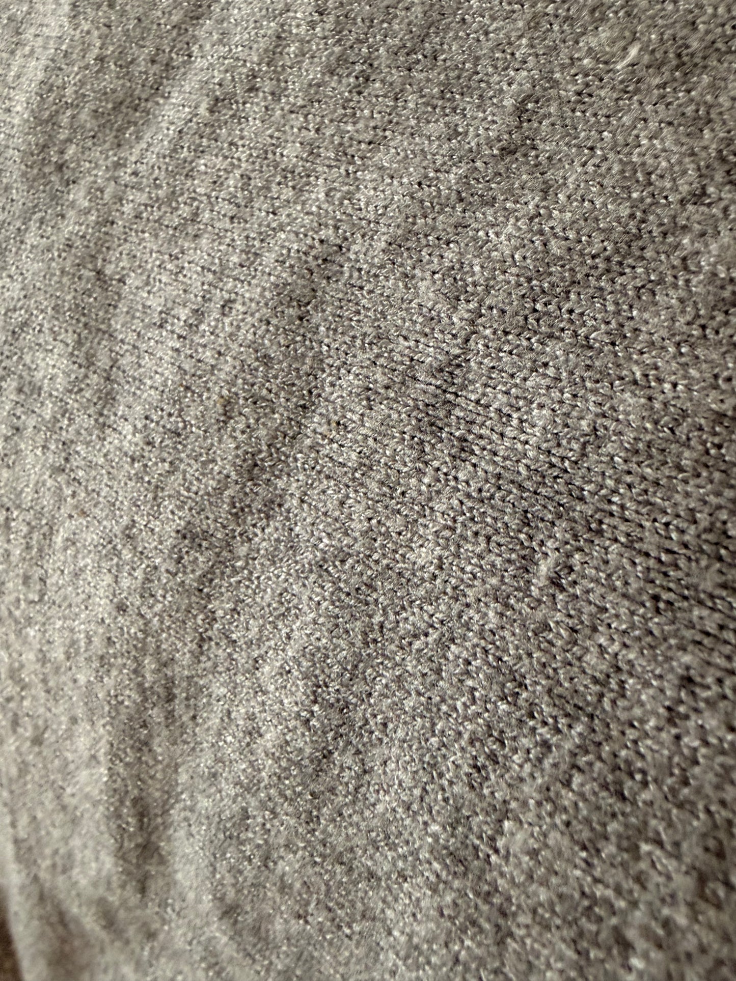 Grey open-back sweater