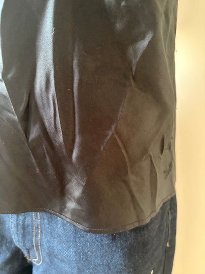 Black drape formal top