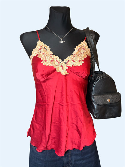 Red lingerie top