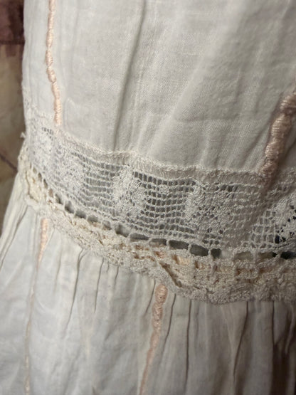 White vintage babydoll dress