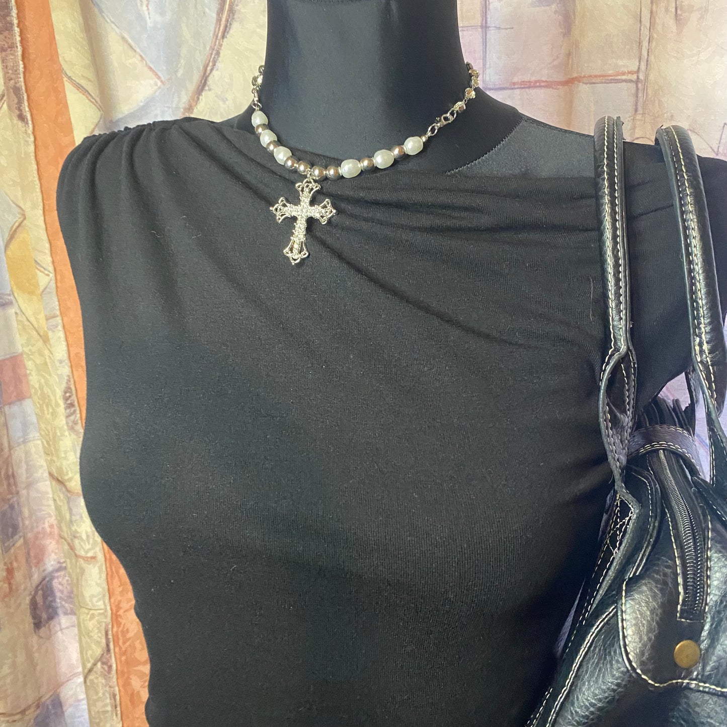 Black trendy top