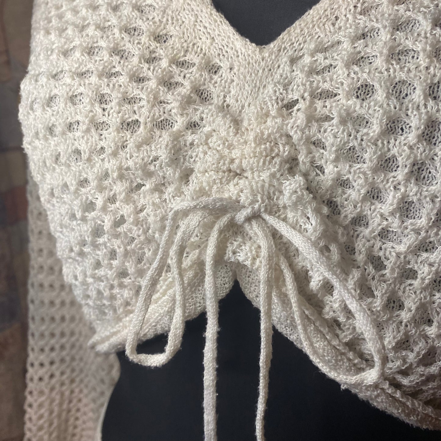 White knit top