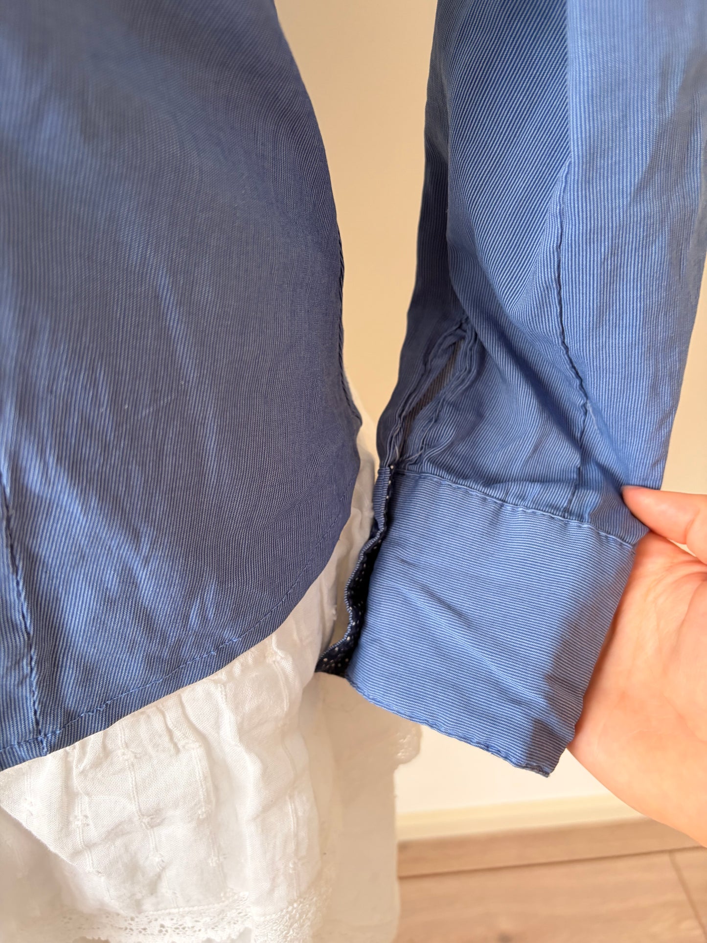 Vintage blue button-up shirt