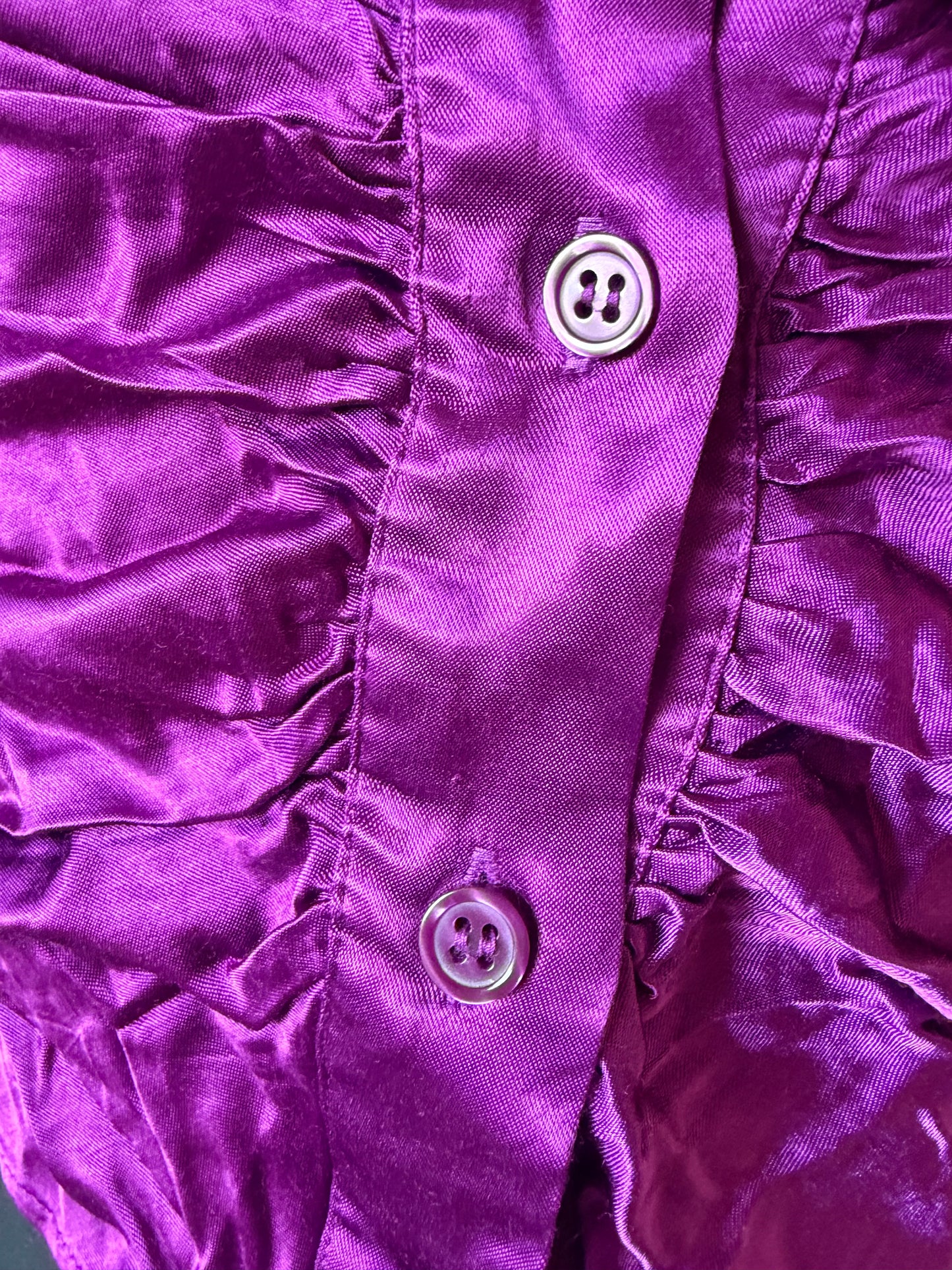 Vivid purple cropped blouse