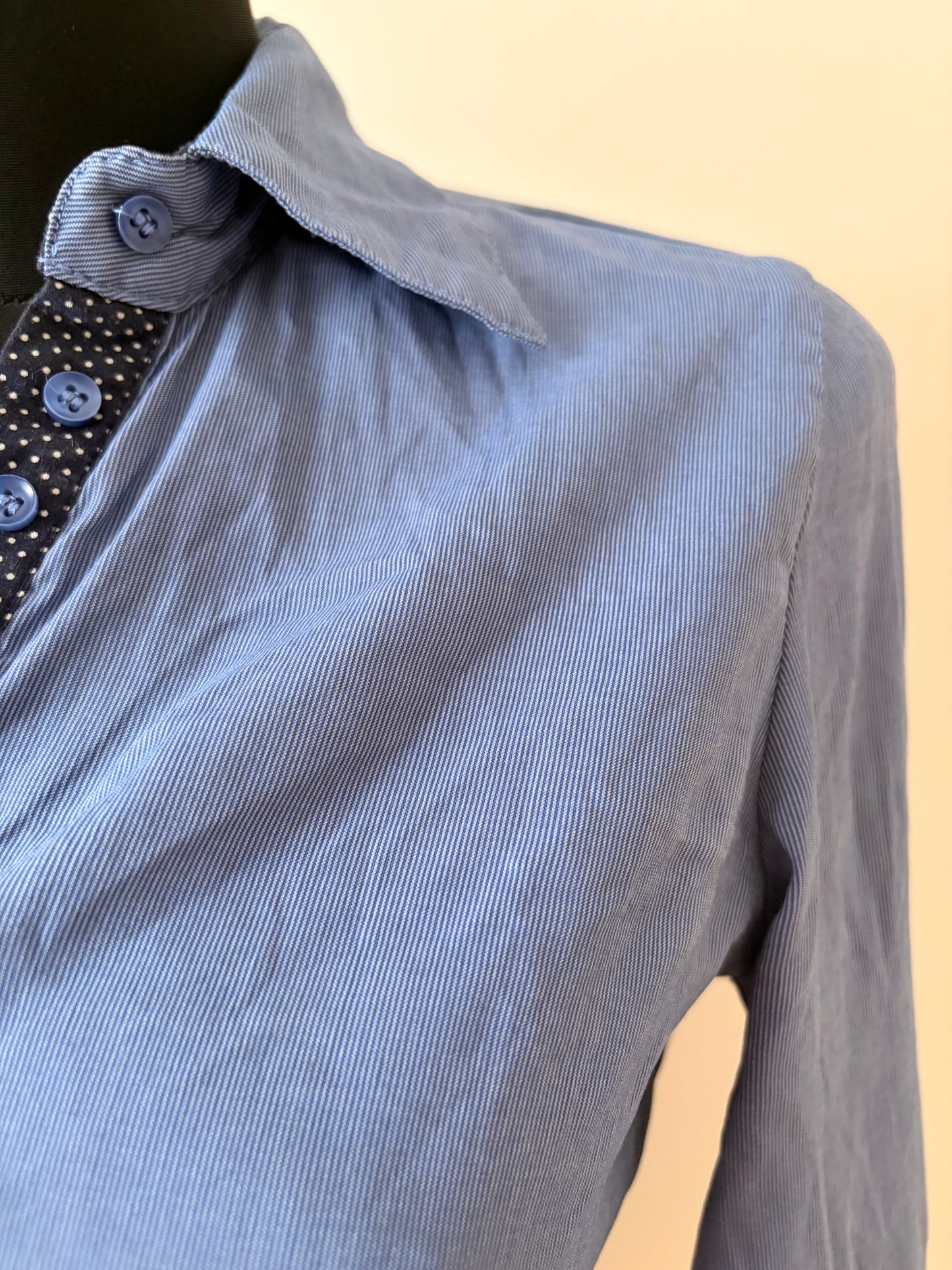 Vintage blue button-up shirt