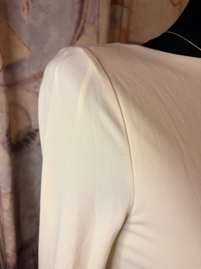 White open back sweatshirt