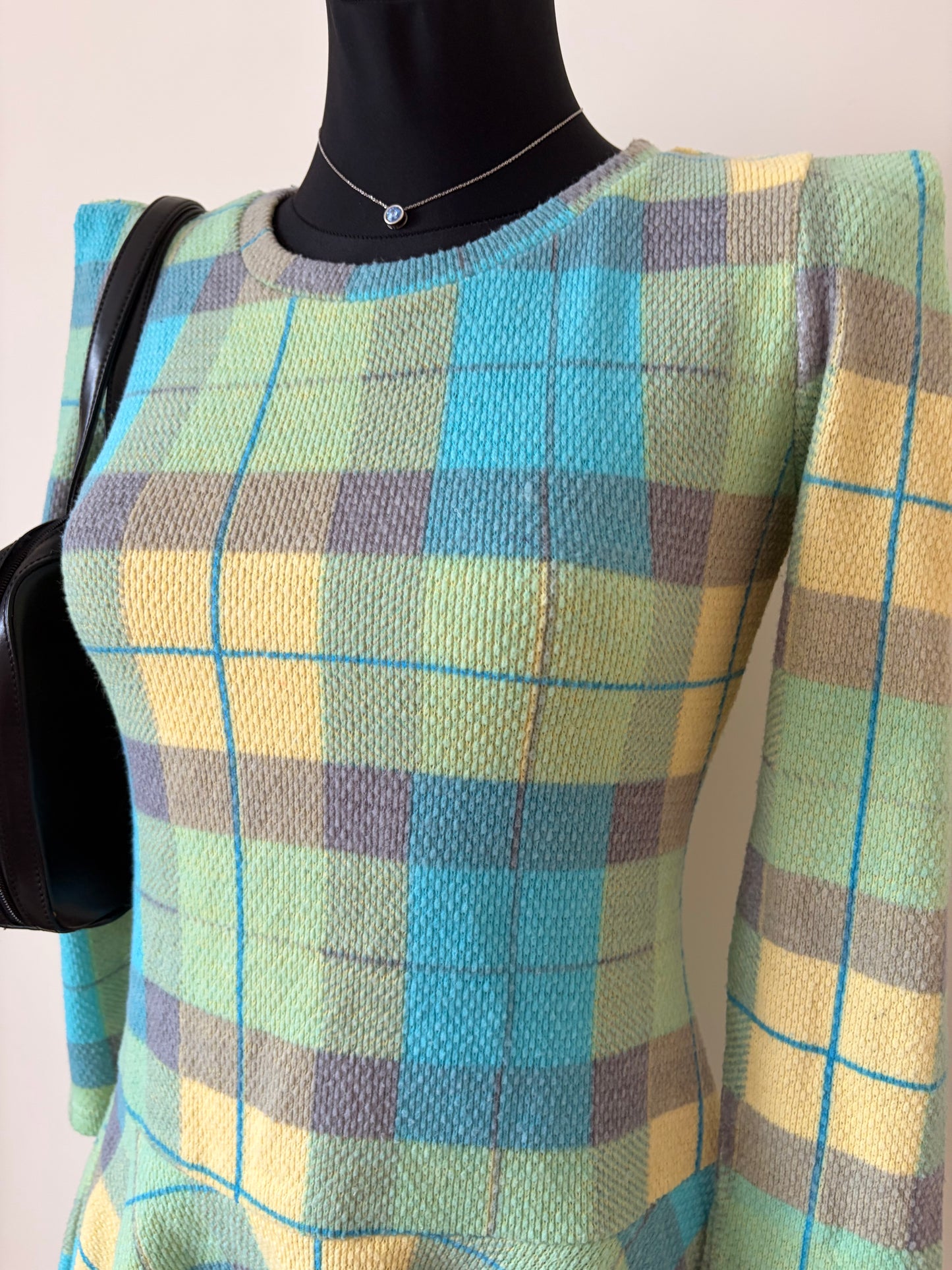 Vintage checkered mini dress