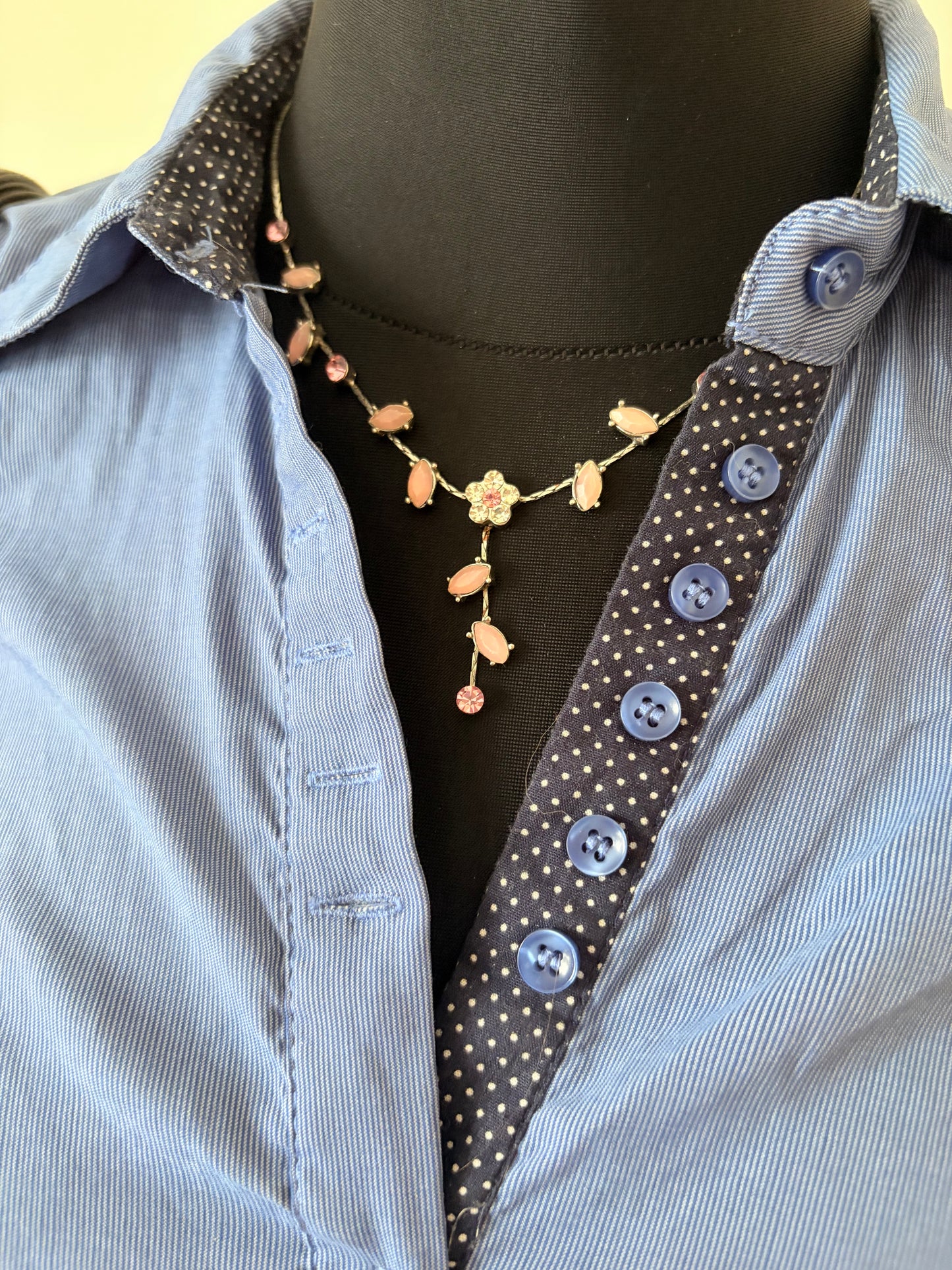 Vintage blue button-up shirt
