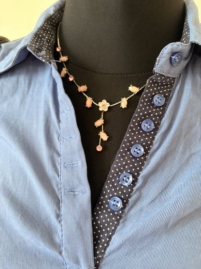 Vintage blue button-up shirt