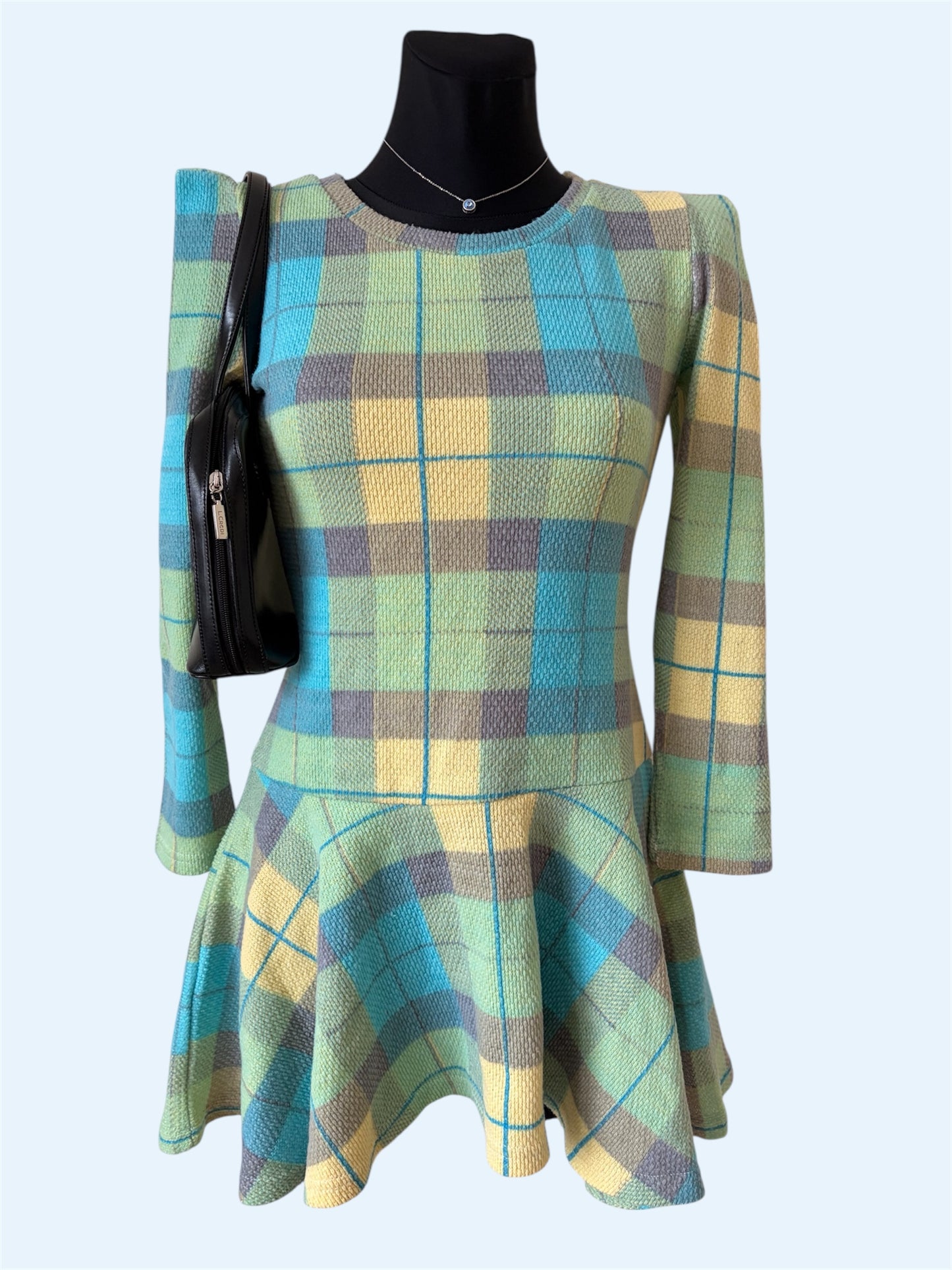Vintage checkered mini dress