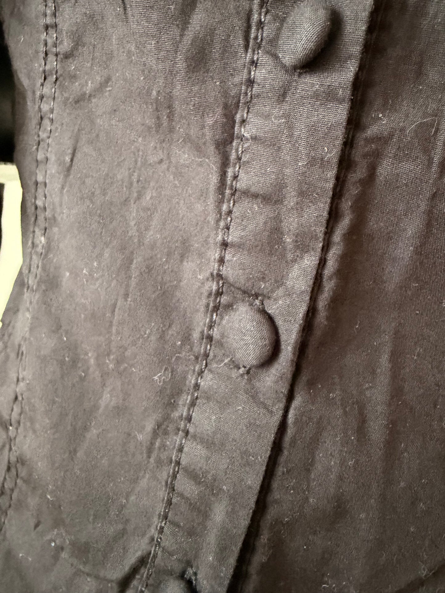 Vintage black button-up shirt