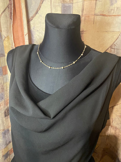 Black formal blouse