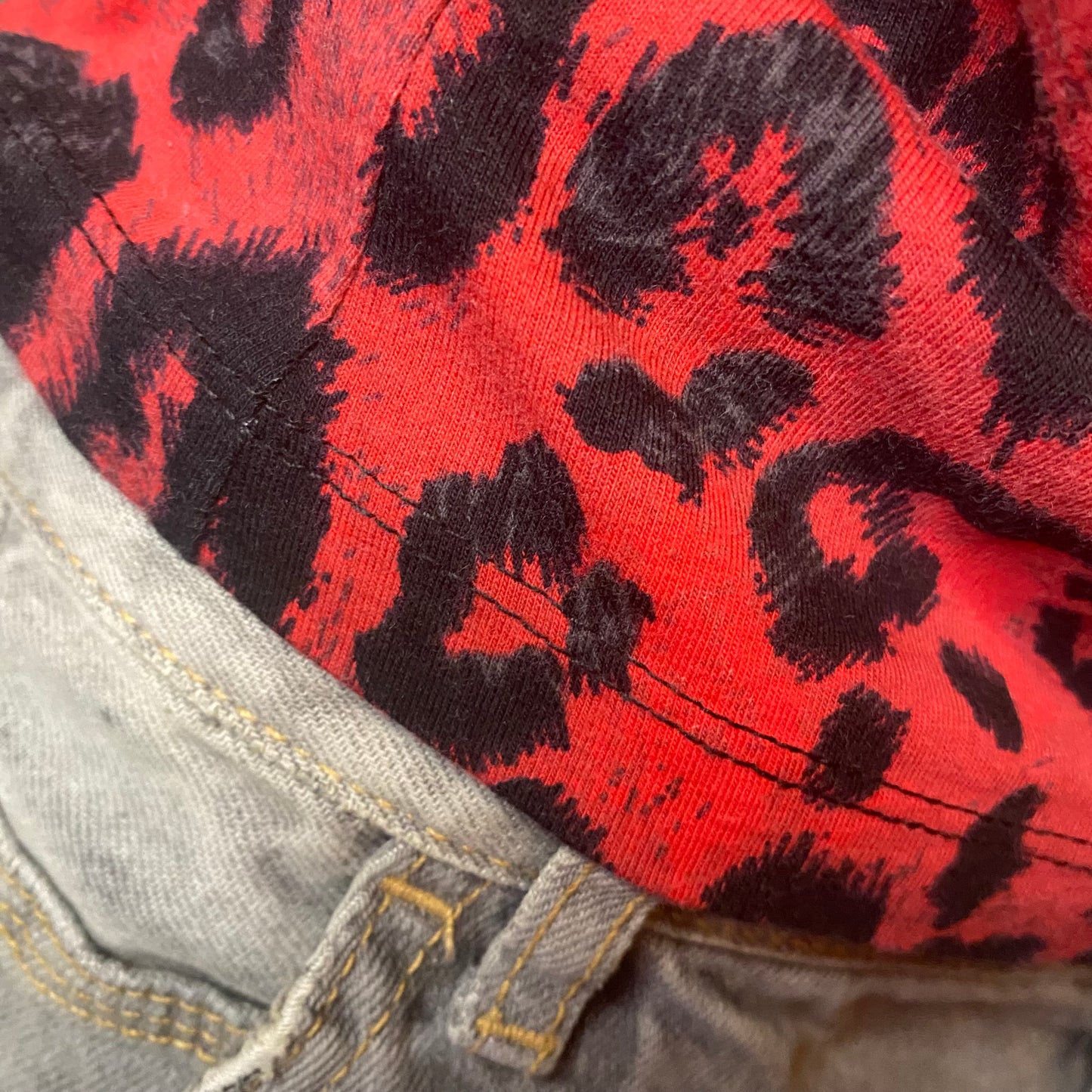 Leopard print Y2K top