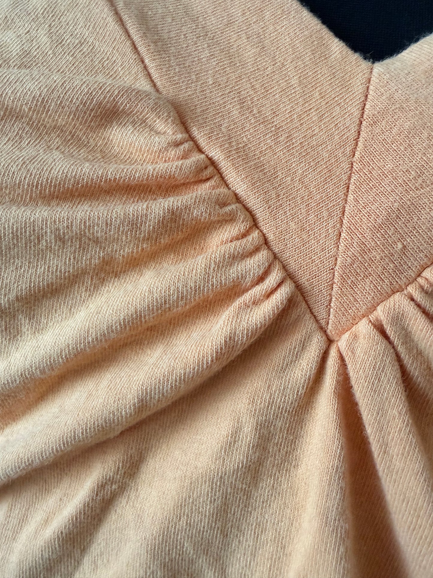 Vintage orange v-neck top