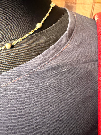 Y2K navy sweatshirt