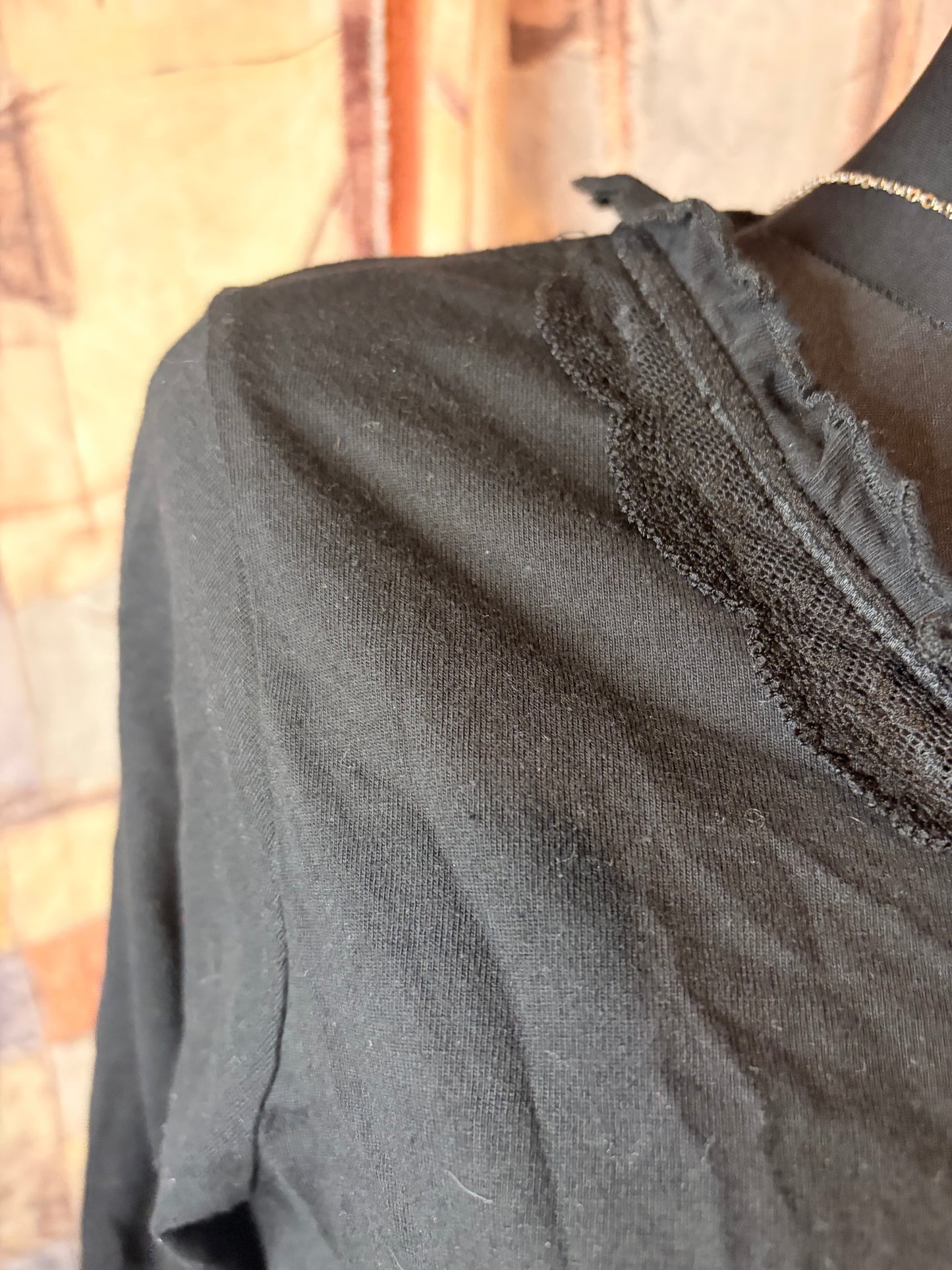 Black babydoll top