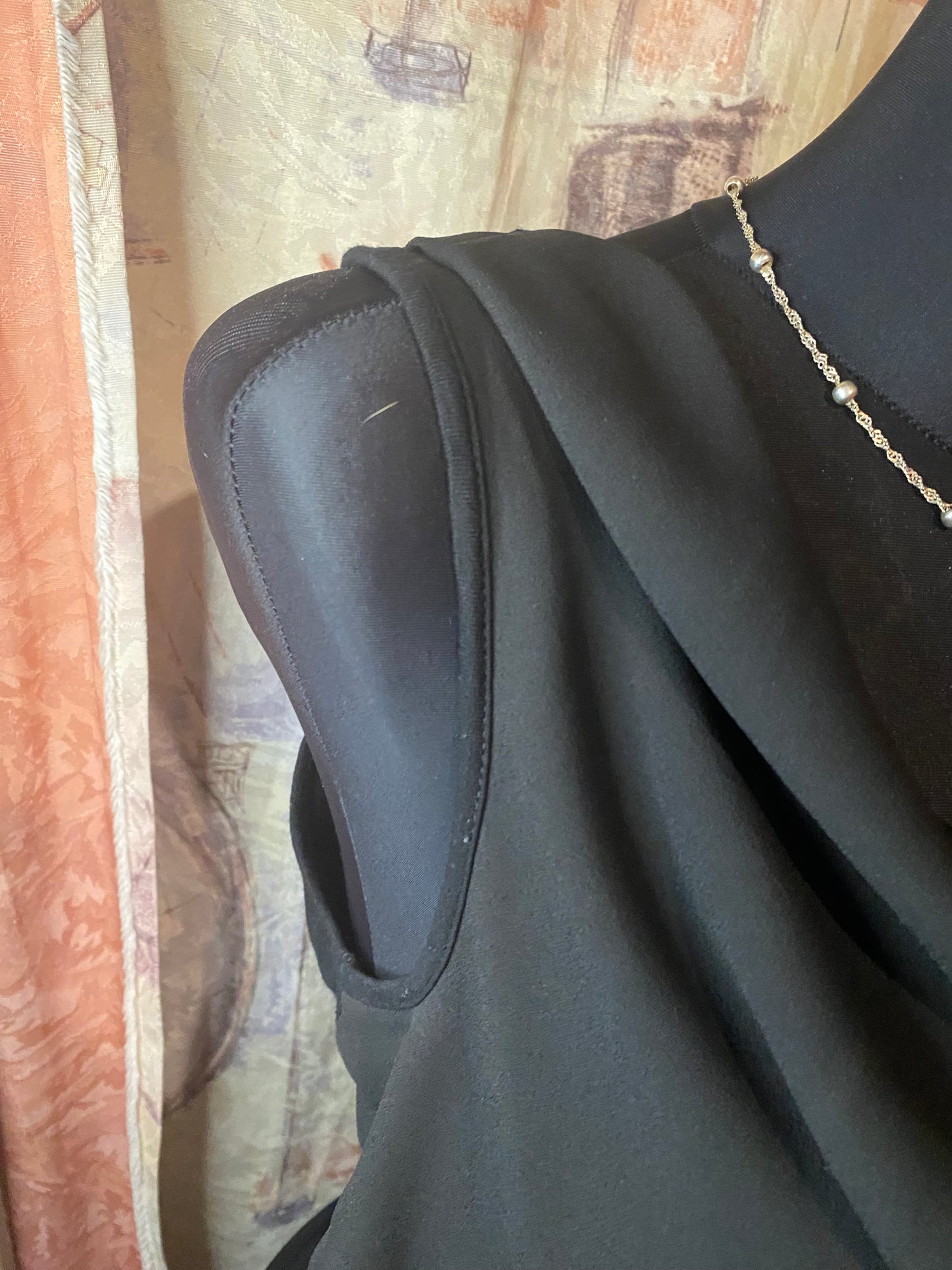 Black formal blouse