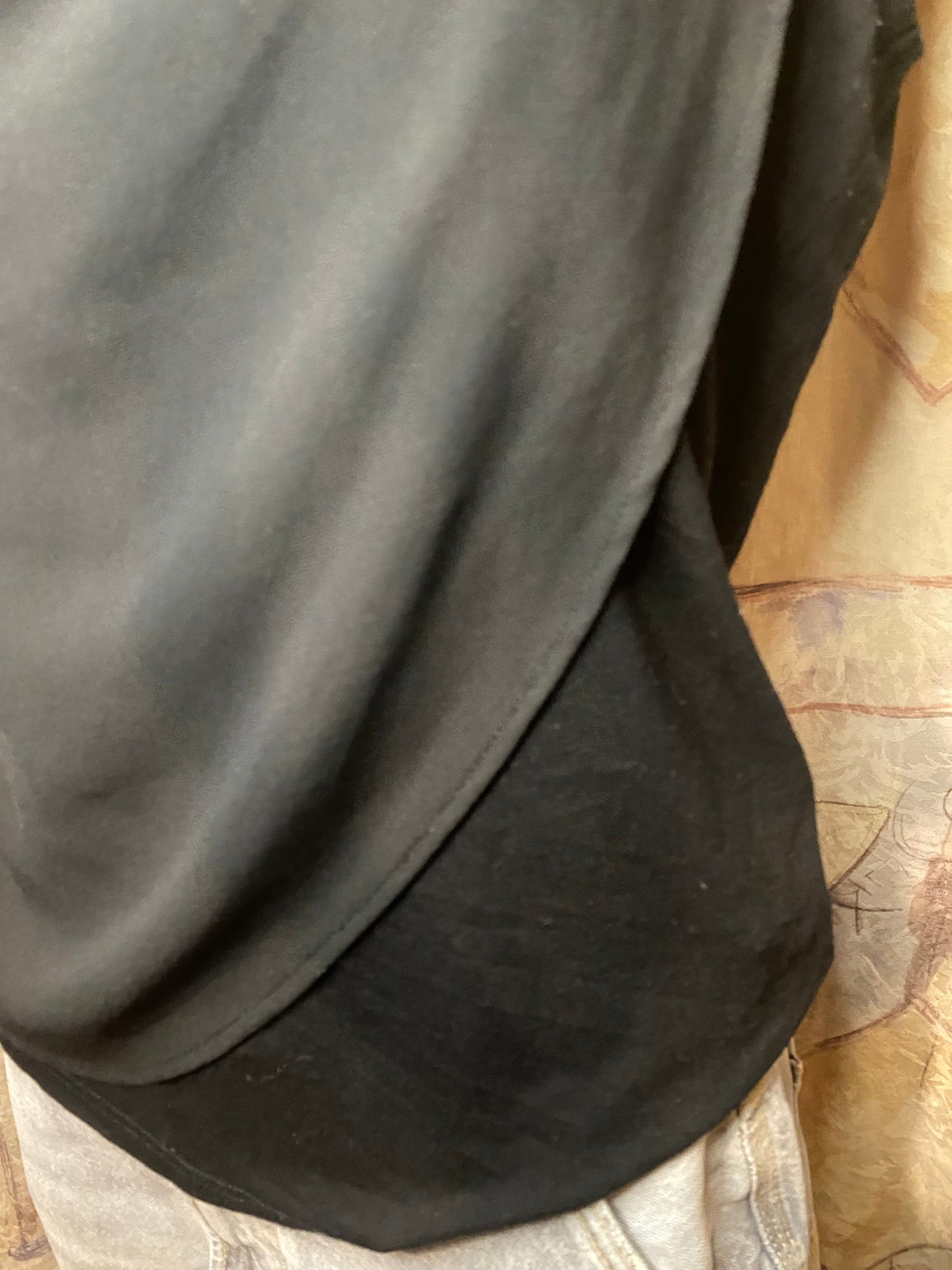 Black formal blouse