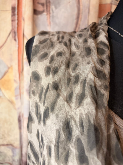 Vintage leopard combo top