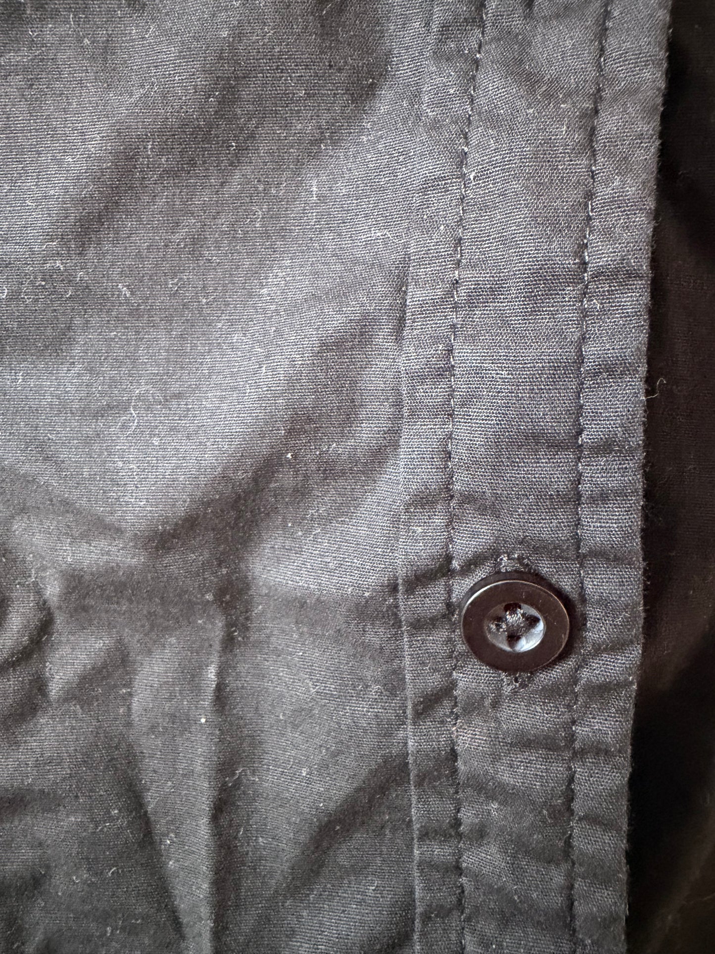 Vintage black button-up shirt