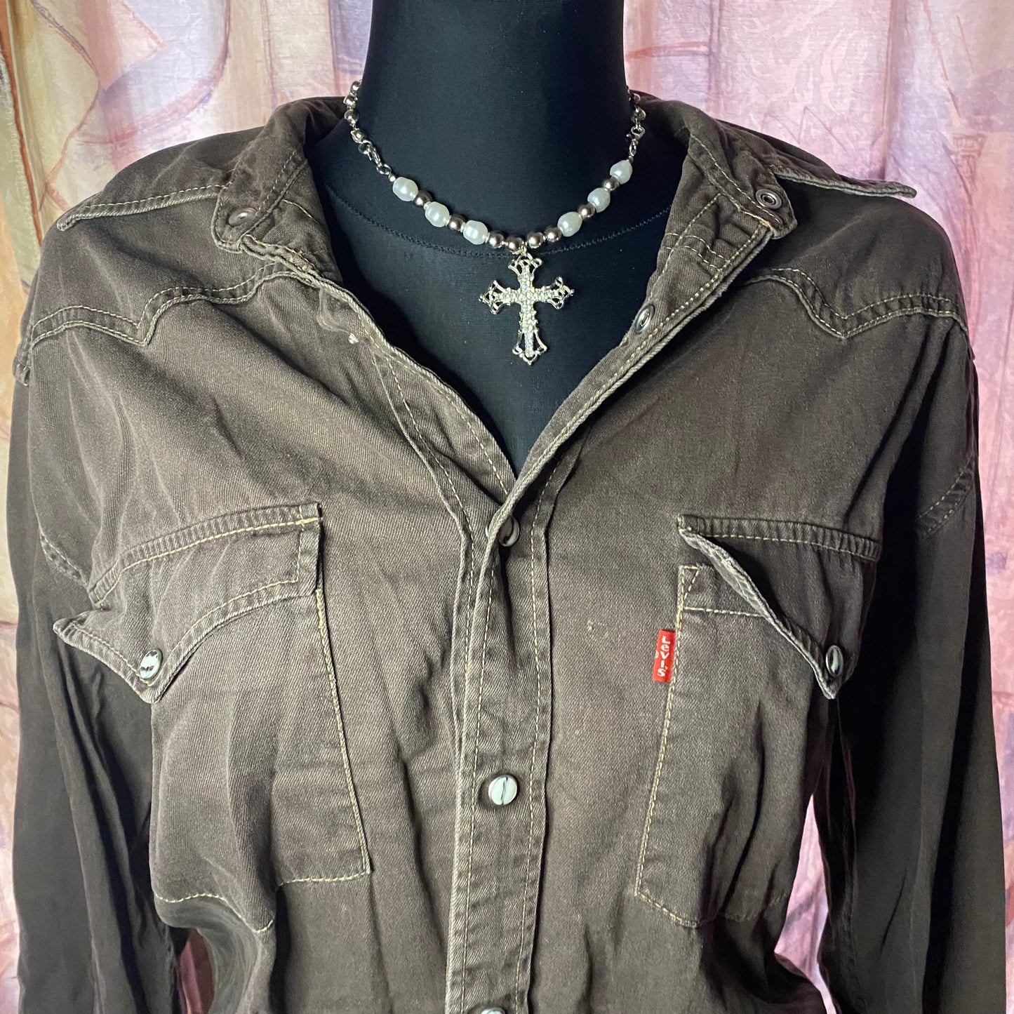 Brown vintage Levi’s denim jacket