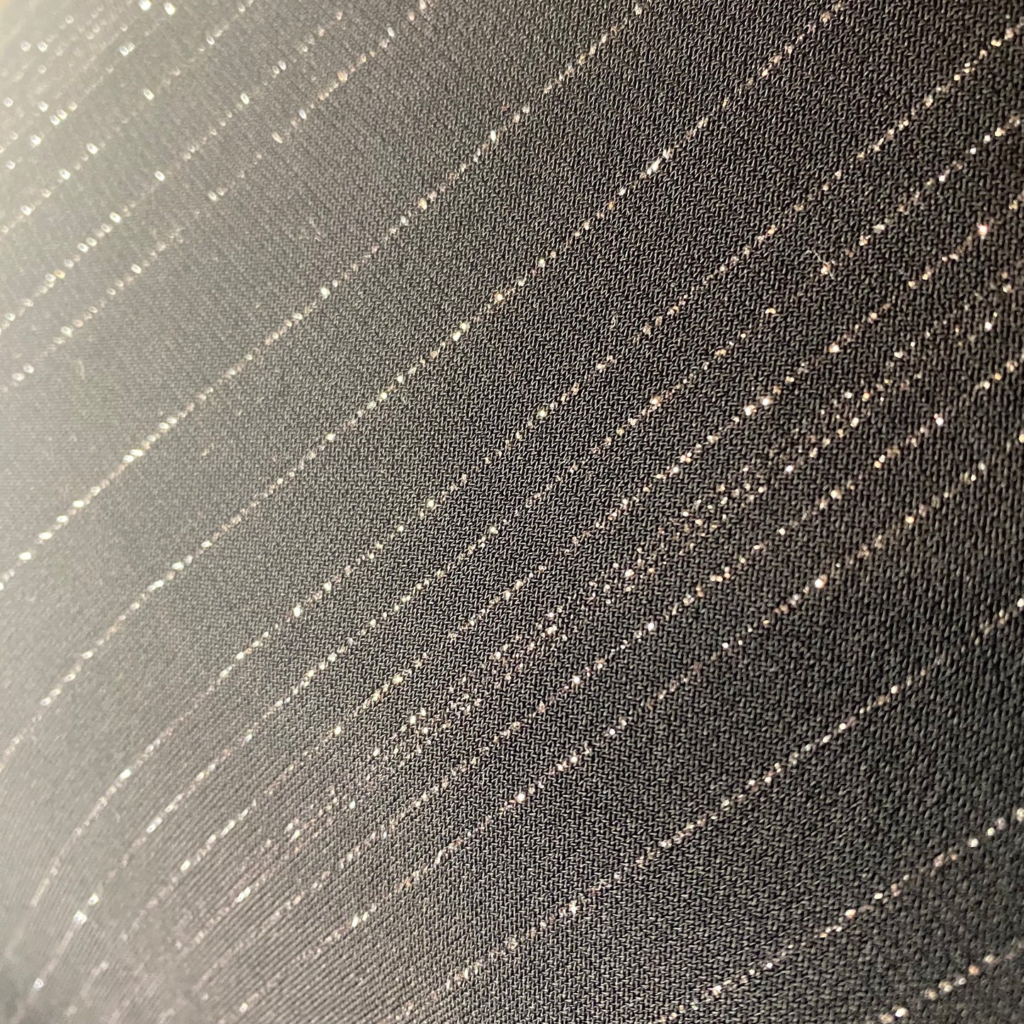 Off-shoulder black sparkly top