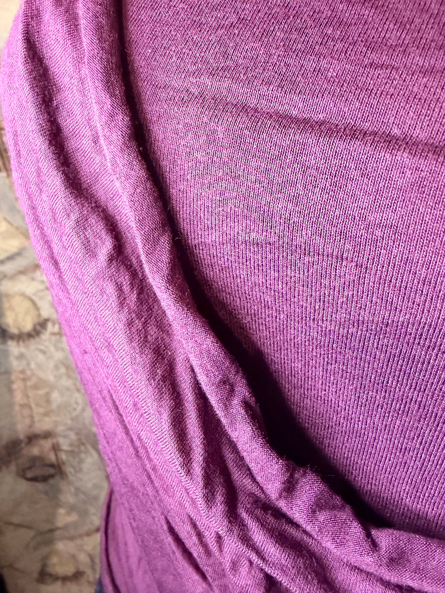 Vintage drape purple top combo