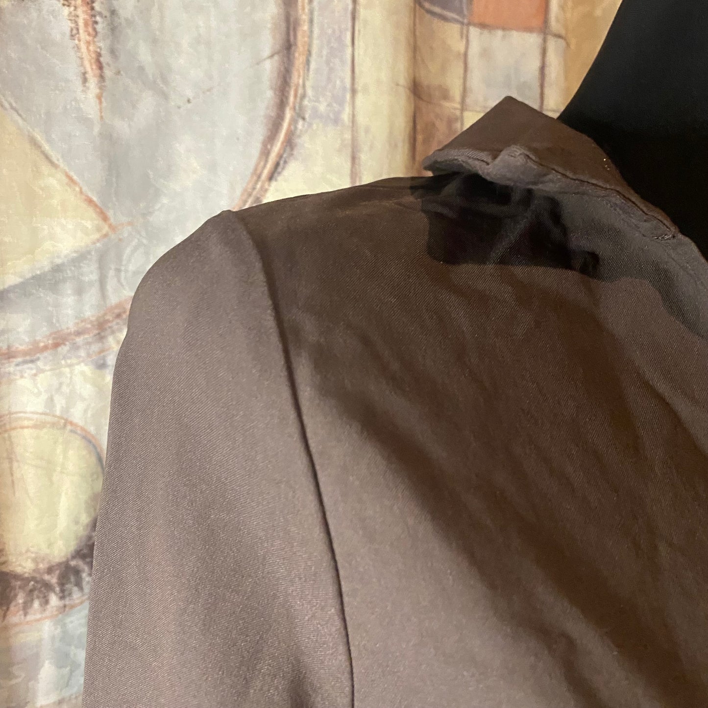 Brown cropped blouse