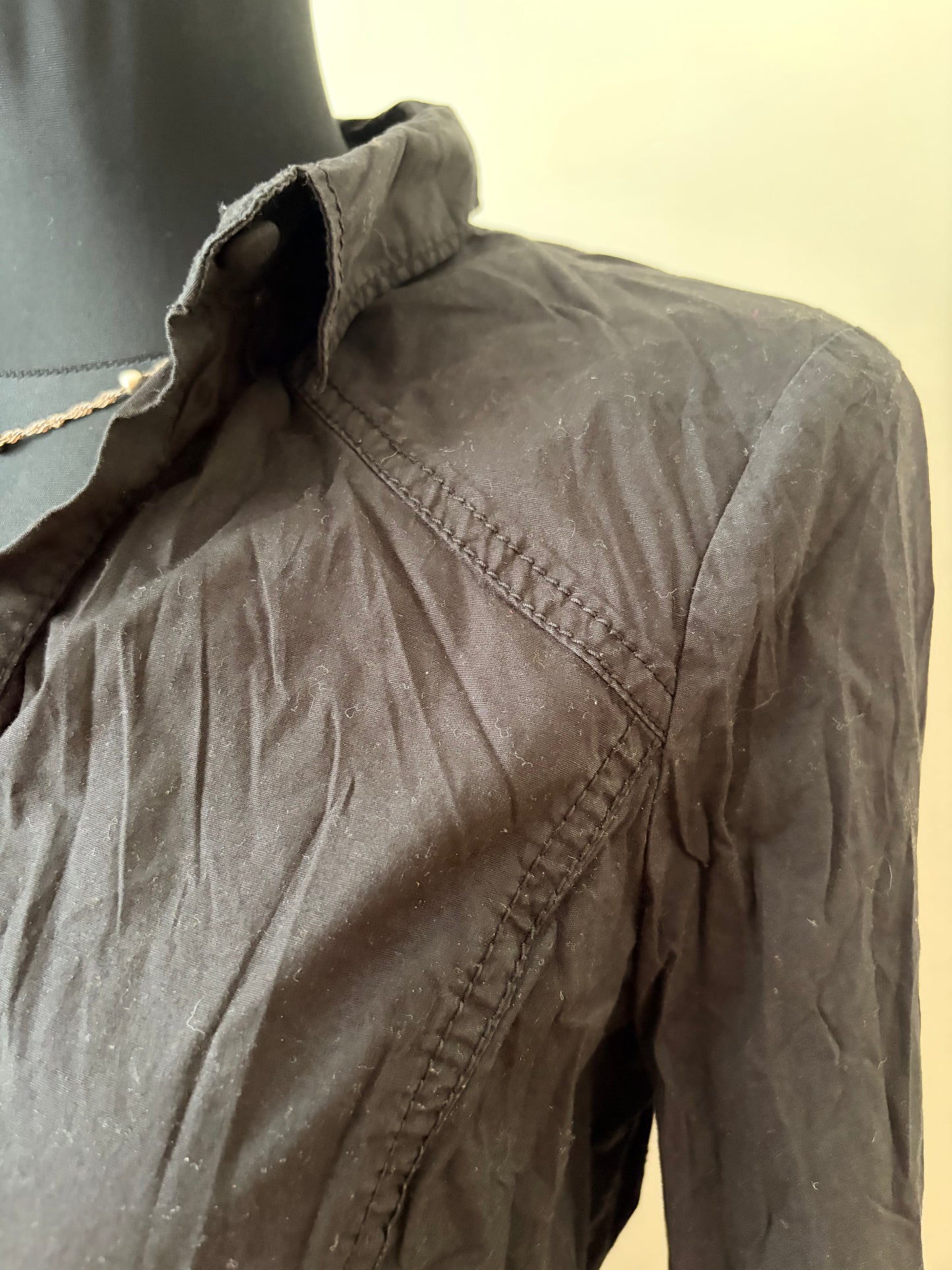Vintage black button-up shirt
