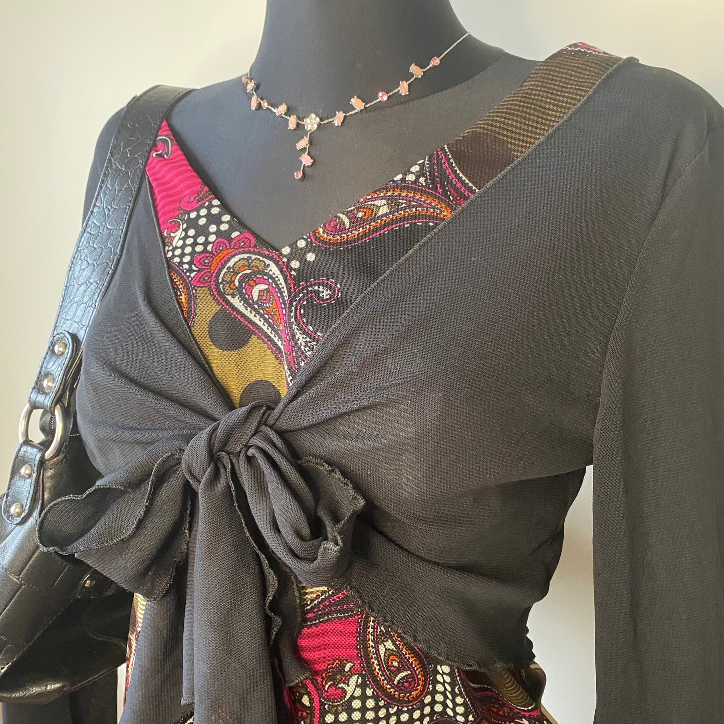Vintage tie-up top