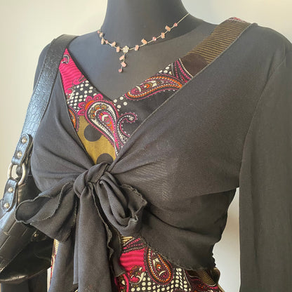 Vintage tie-up top