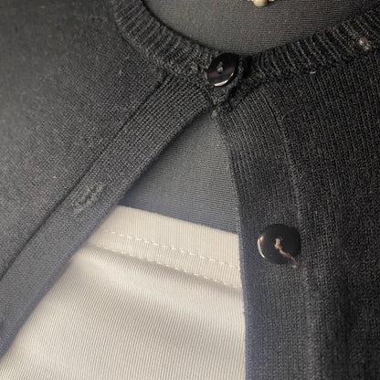 Black button-up cardigan