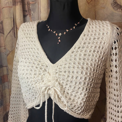 White knit top