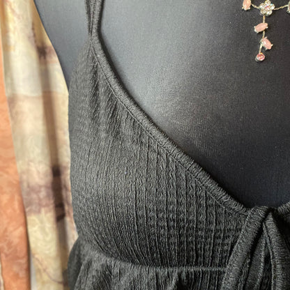 Black babydoll top