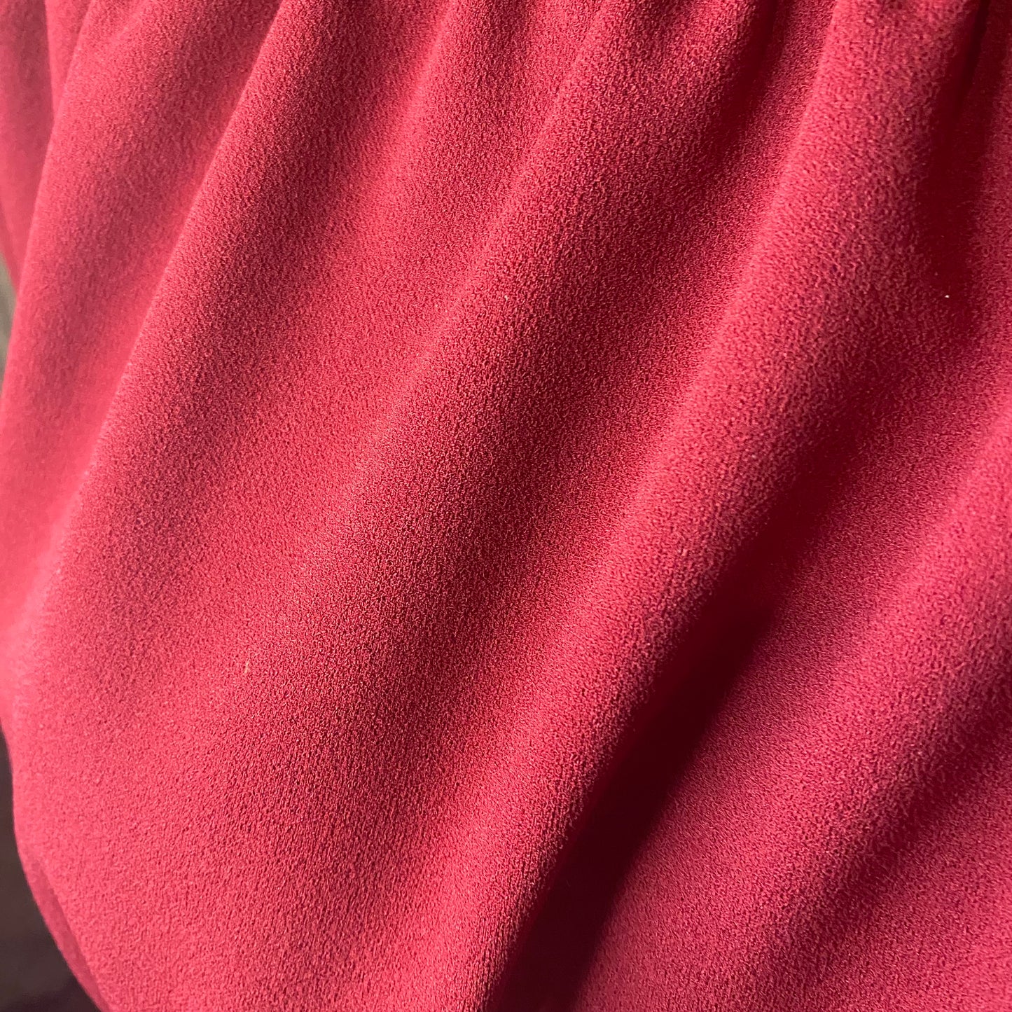 Burgundy off-shoulder top