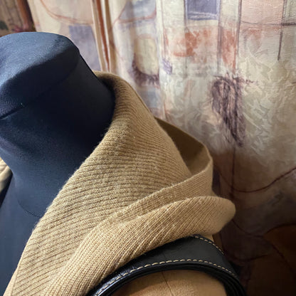 Vintage western vest with a hood
