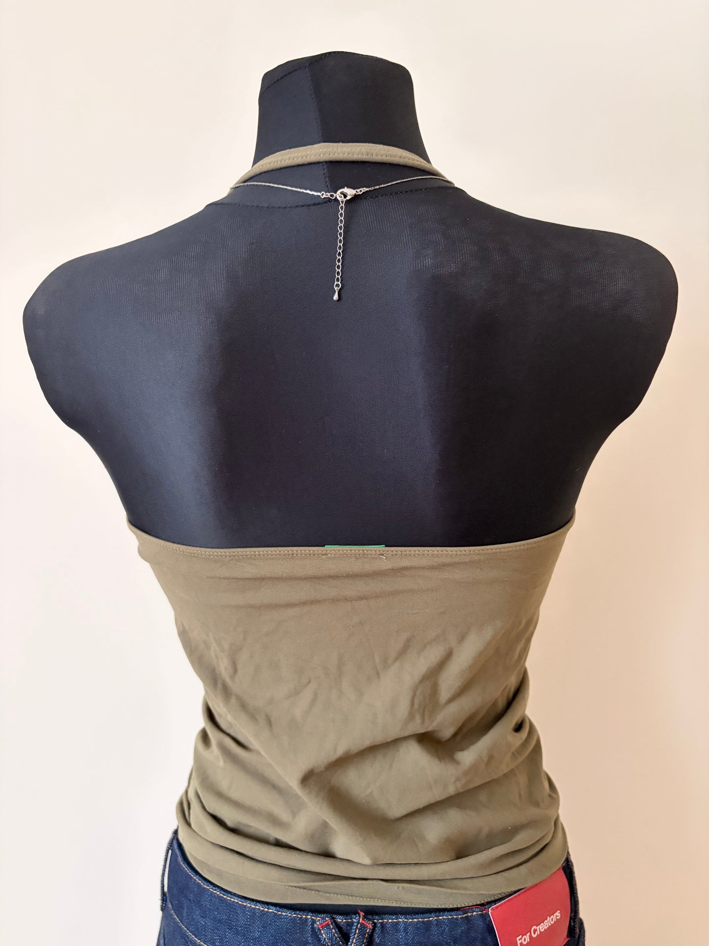 Khaki halter top