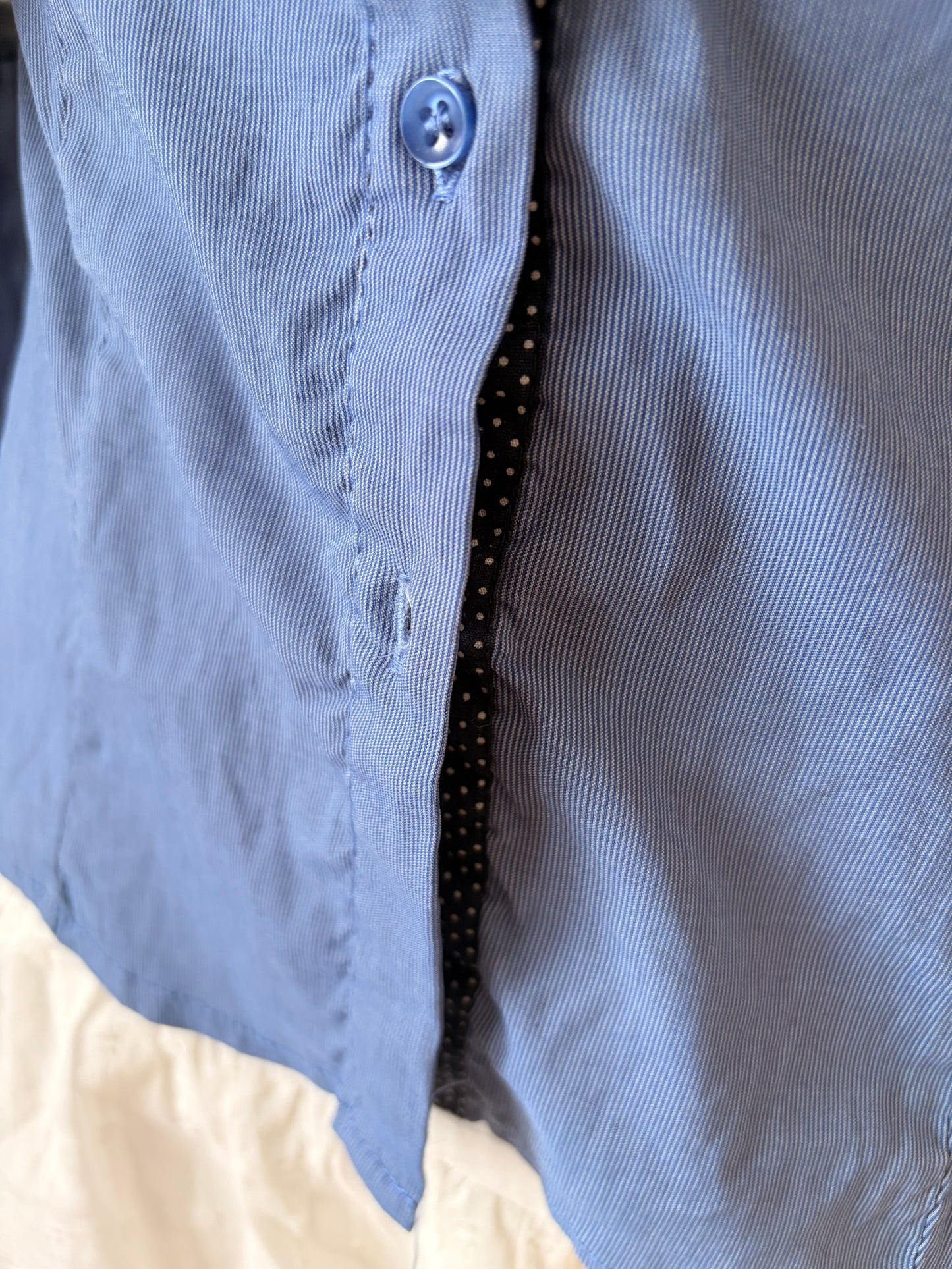 Vintage blue button-up shirt