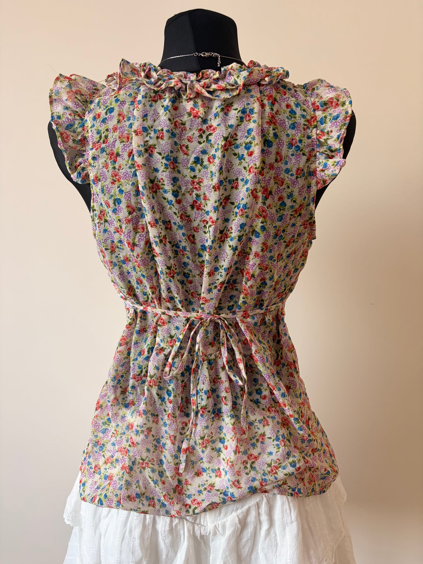 Vintage floral tank top