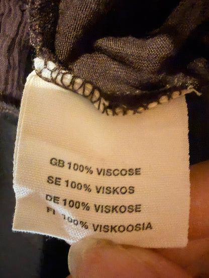 Brown wrap blouse