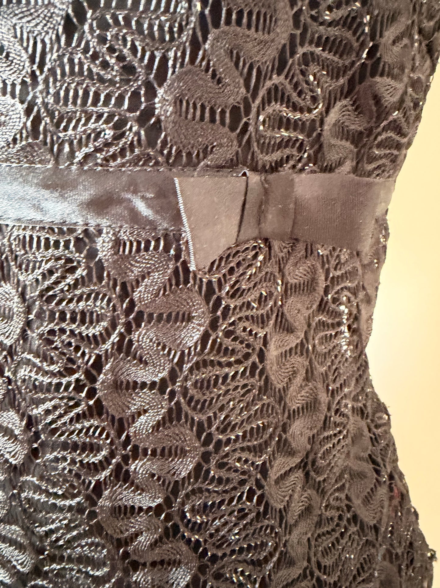 Black vintage lace top