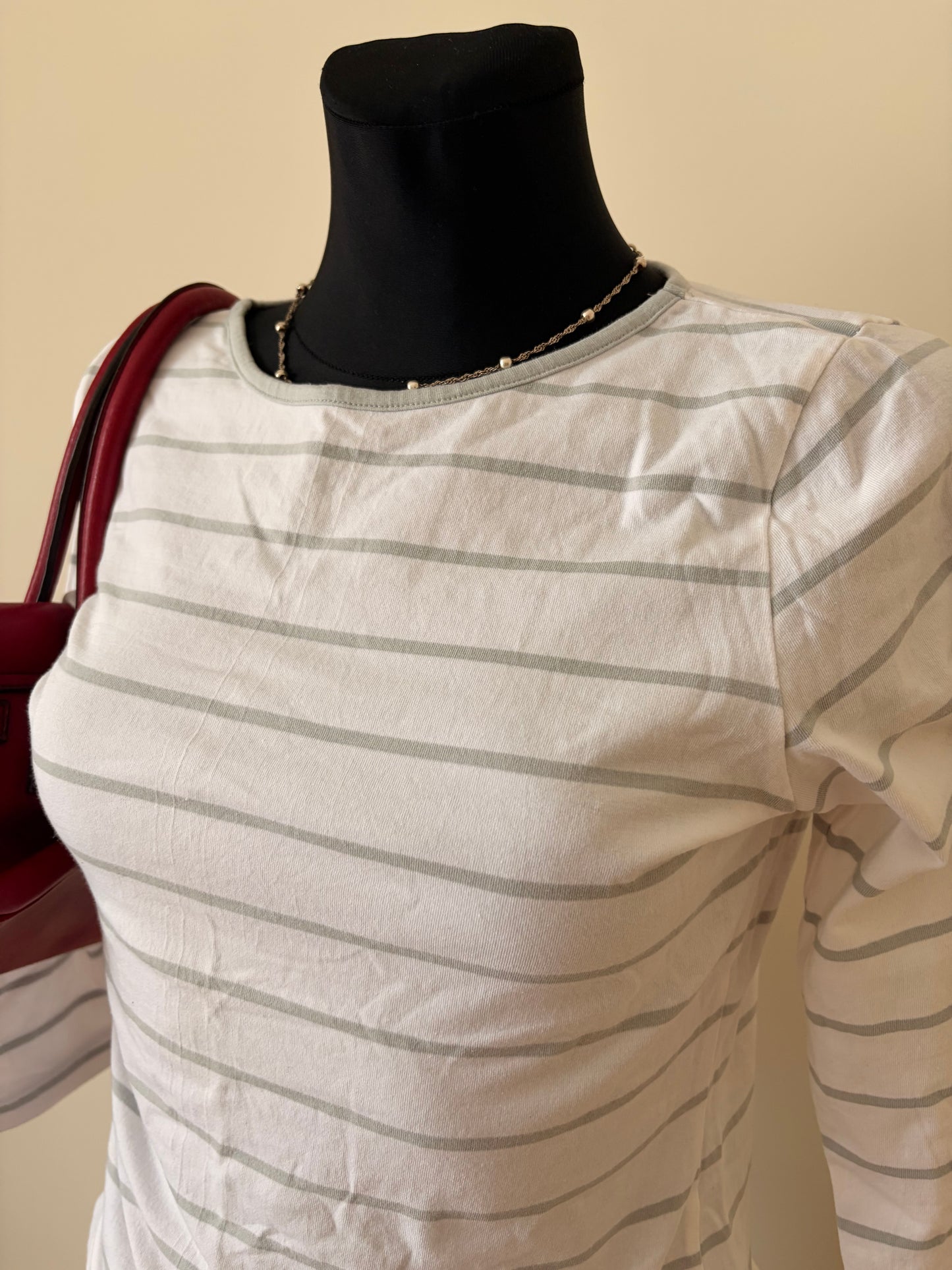 Striped long sleeve top