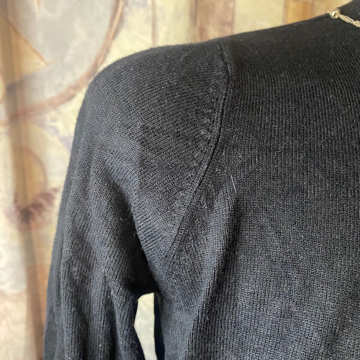 Black button-up cardigan
