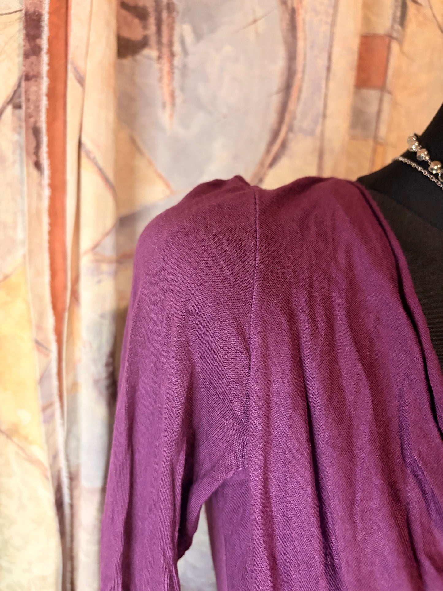 Vintage drape purple top combo
