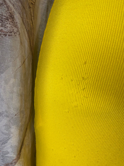 Dark yellow bodycon dress