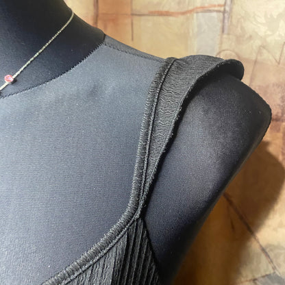 Black babydoll top